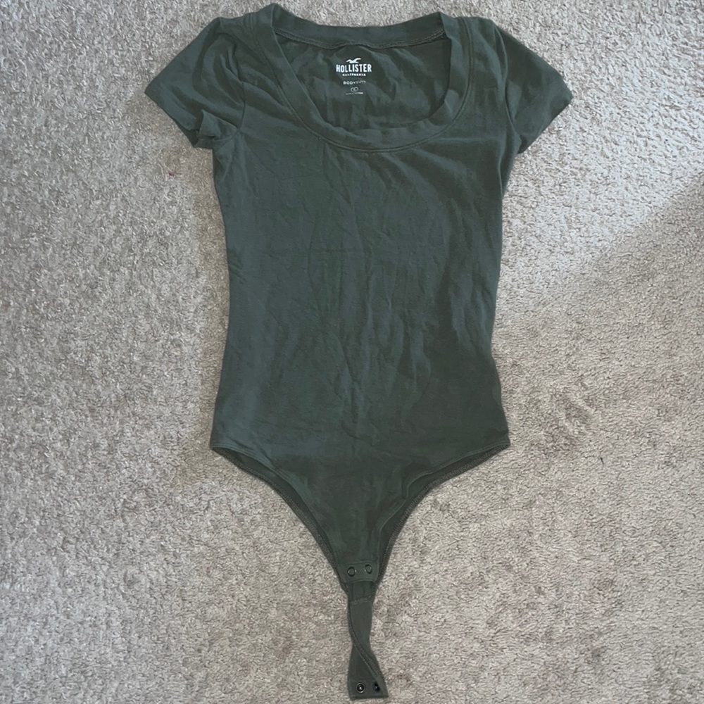 olive green bodysuit
